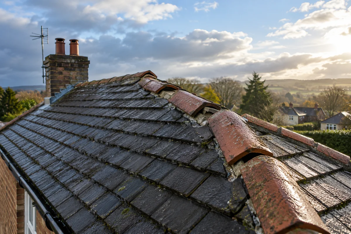 Storm Damage Roof Repairs professional at a property roof