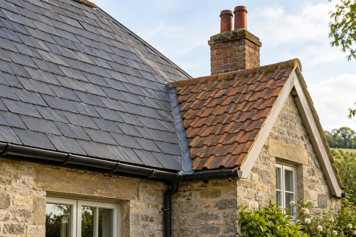 Tile & Slate Repairs professional at a property roof